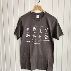 Whatever is..Philippians 4:8 Women's Small Gray Tee